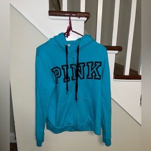 Blue Victoria’s Secret Pink zip up jacket